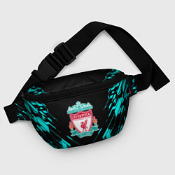 Поясная сумка Ливерпуль неон геометрия, цвет: 3D-принт — фото 2