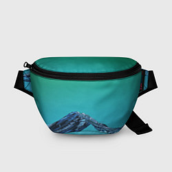 Поясная сумка Зеленая вода, цвет: 3D-принт