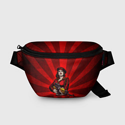 Поясная сумка Red alert girl, цвет: 3D-принт