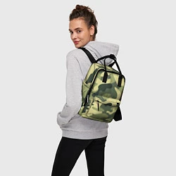 Рюкзак женский Камуфляж: зеленый/хаки, цвет: 3D-принт — фото 2