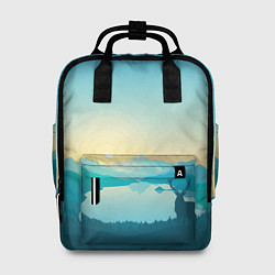 Рюкзак женский Олень у озера, цвет: 3D-принт