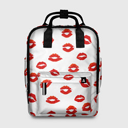 Рюкзак женский Поцелуйчики, цвет: 3D-принт