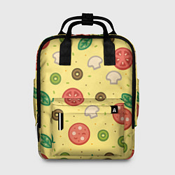 Рюкзак женский Pizza, цвет: 3D-принт