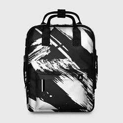 Рюкзак женский Чёрно-белый, цвет: 3D-принт
