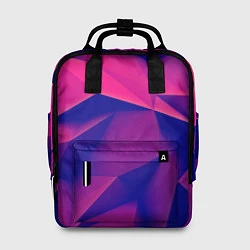 Рюкзак женский Violet polygon, цвет: 3D-принт