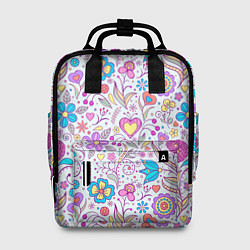 Рюкзак женский Цветочный сад, цвет: 3D-принт