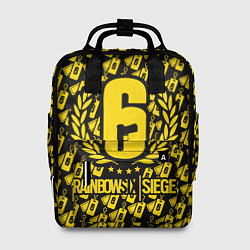 Рюкзак женский Rainbow Six: Champion Yellow, цвет: 3D-принт