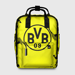 Рюкзак женский FC Borussia Dortmund: Yellow & Black, цвет: 3D-принт