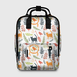 Рюкзак женский О кошках и птичках, цвет: 3D-принт