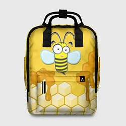 Рюкзак женский Веселая пчелка, цвет: 3D-принт