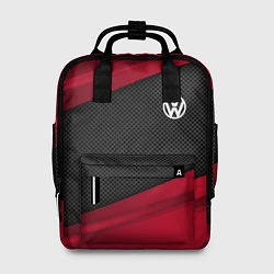 Рюкзак женский Volkswagen: Red Sport, цвет: 3D-принт