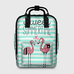 Рюкзак женский Sweet Summer Flamingo, цвет: 3D-принт