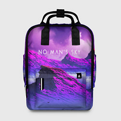 Рюкзак женский No Man's Sky: Neon Mountains, цвет: 3D-принт