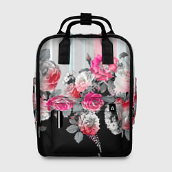 Рюкзак женский Розы в темноте, цвет: 3D-принт