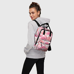 Рюкзак женский Рай фламинго, цвет: 3D-принт — фото 2
