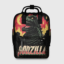 Рюкзак женский Flame Godzilla, цвет: 3D-принт