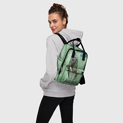 Рюкзак женский Billie Eilish: Green Motive, цвет: 3D-принт — фото 2