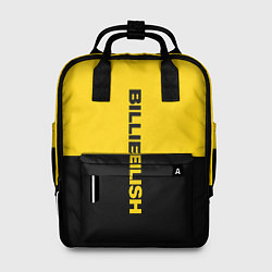 Рюкзак женский BILLIE EILISH: Yellow & Black, цвет: 3D-принт