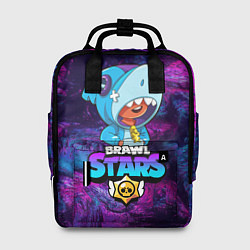 Рюкзак женский BRAWL STARS LEON SHARK, цвет: 3D-принт