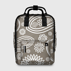 Рюкзак женский Цветочная роспись, цвет: 3D-принт