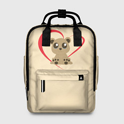 Рюкзак женский Мишка, цвет: 3D-принт