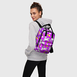 Рюкзак женский Единороги паттерн, цвет: 3D-принт — фото 2