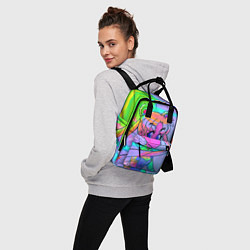 Рюкзак женский ЦВЕТНАЯ МУН, цвет: 3D-принт — фото 2