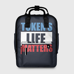 Рюкзак женский TOKENS LIFE MATTERS, цвет: 3D-принт