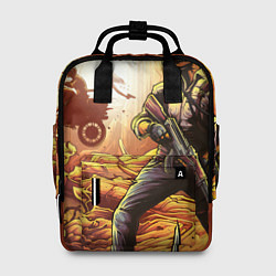 Рюкзак женский PUBG спина, цвет: 3D-принт