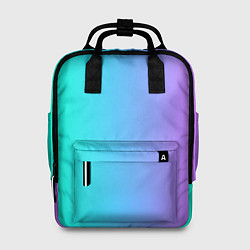 Рюкзак женский РАЗНОЦВЕТНЫЙ ГРАДИЕНТ, цвет: 3D-принт