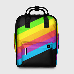 Рюкзак женский НЕОНОВЫЕ ЛИНИИ, цвет: 3D-принт