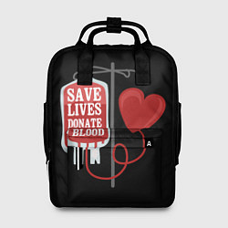 Рюкзак женский Донор, цвет: 3D-принт