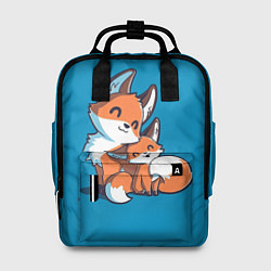 Женский рюкзак Лисья семья