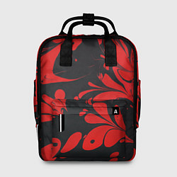 Женский рюкзак Красный Мрамор