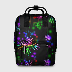 Рюкзак женский Новый год, цвет: 3D-принт