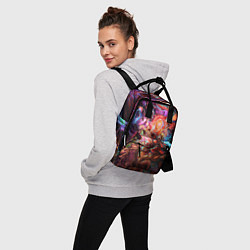 Рюкзак женский Наруто против саске цвета 3D-принт — фото 2