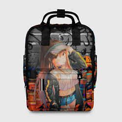 Рюкзак женский Аниме девушка, цвет: 3D-принт