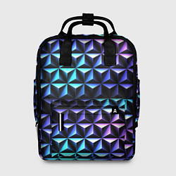Рюкзак женский НЕОНОВАЯ СТАЛЬ, цвет: 3D-принт