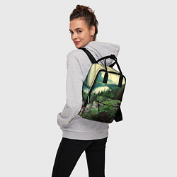 Рюкзак женский Красивый лес, цвет: 3D-принт — фото 2