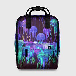 Женский рюкзак Неоновые медузы