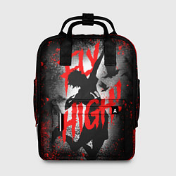 Рюкзак женский FLY HIGH ВОЛЕЙБОЛ!!, цвет: 3D-принт