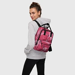 Рюкзак женский Розовые фламинго, цвет: 3D-принт — фото 2