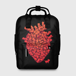 Рюкзак женский Сердце Из Котиков, цвет: 3D-принт