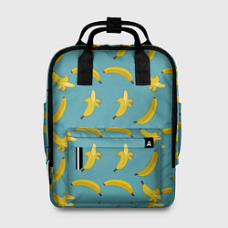 Рюкзак женский Бананы Мятная, цвет: 3D-принт