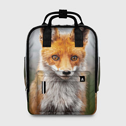 Рюкзак женский Рыжая лисица, цвет: 3D-принт