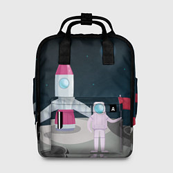 Рюкзак женский Астронавт покоряет космос, цвет: 3D-принт