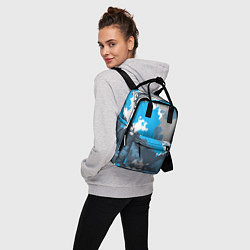 Рюкзак женский Камуфляж ледяной, цвет: 3D-принт — фото 2