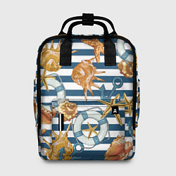 Рюкзак женский Тельняшка, цвет: 3D-принт