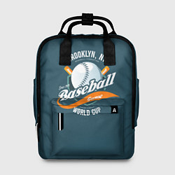 Рюкзак женский Бейсбол, цвет: 3D-принт