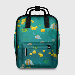 Рюкзак женский Подводный мир Рыбки, цвет: 3D-принт